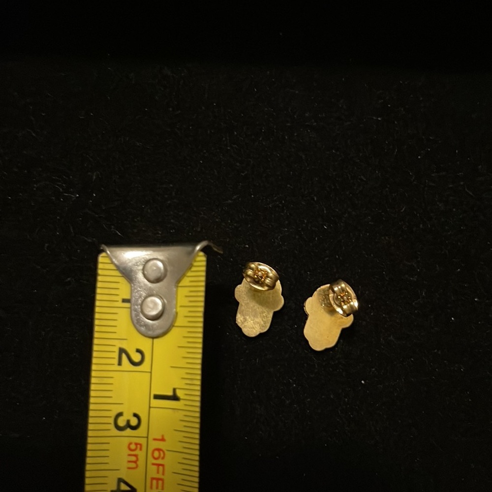 PERUVIAN Hamsa earrings with mother of Pearl 🌟 - Picture 5 of 5